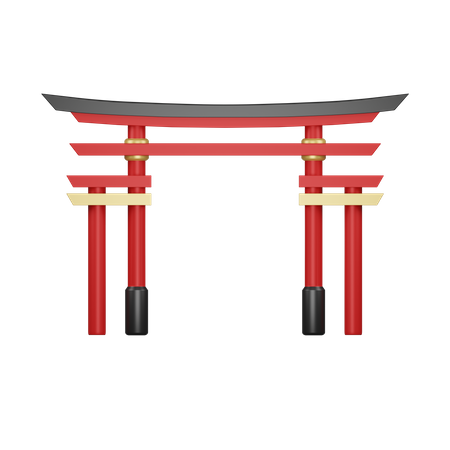 Chinese gate  3D Icon