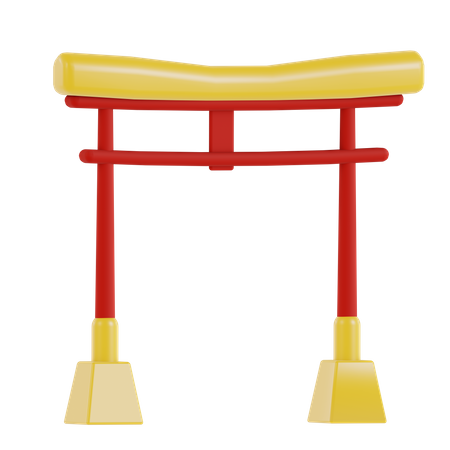 Chinese Gate  3D Icon