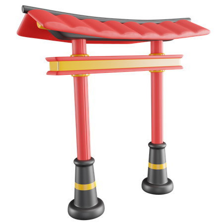 Chinese gate  3D Icon