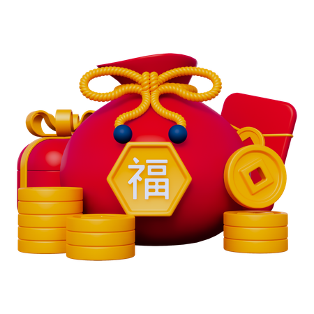 Chinese Gift  3D Icon