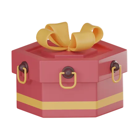 Celebrate The Vibrant Lunar New Year Traditional Chinese Gift Box Symbol Of Luck Prosperity And Tradition 3 D Render Illustration 3D Icon