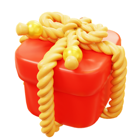 Chinese gift box  3D Icon
