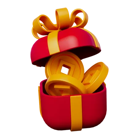 Chinese Gift Box  3D Icon