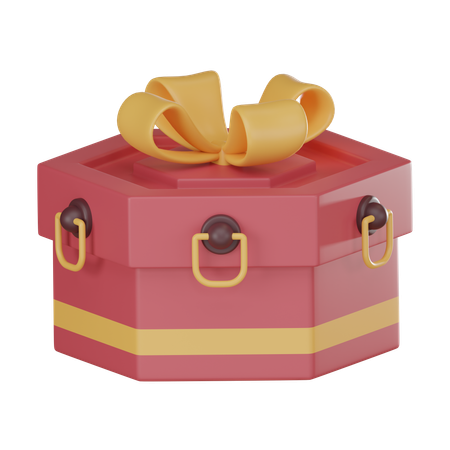 Chinese Gift Box  3D Icon