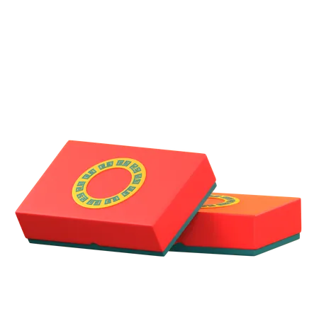 Chinese Gift Box 3D Icon