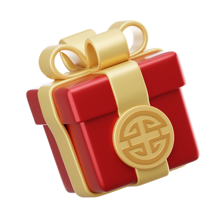 Chinese Giftbox  3D Icon