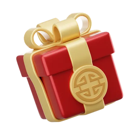 Chinese Giftbox  3D Icon