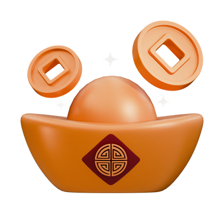 Chinese Gold  3D Icon