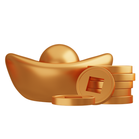 Chinese Gold  3D Icon