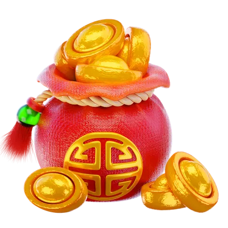 Chinese Gold  3D Icon