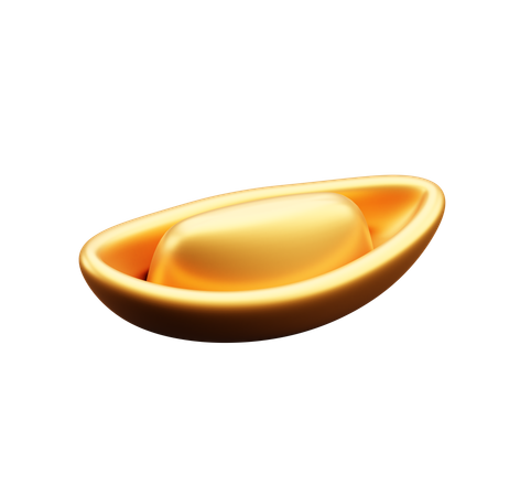 Chinese Gold Brick  3D Icon