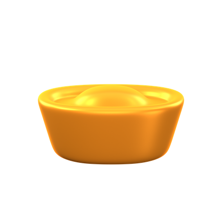 Chinese gold ingot  3D Icon