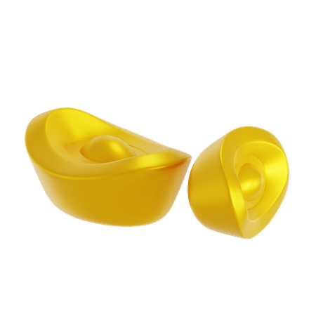 Chinese Gold Ingot  3D Icon