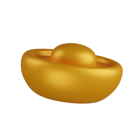 Chinese Gold Ingot  3D Icon