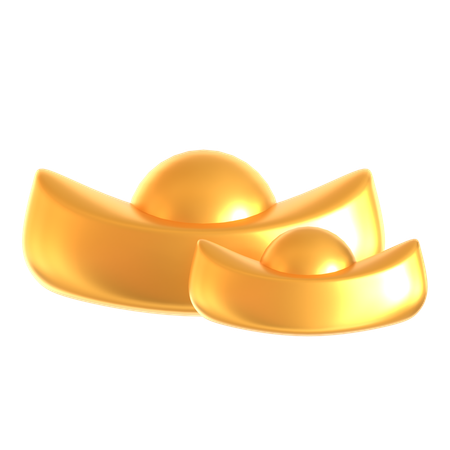 Chinese Gold Ingot  3D Icon