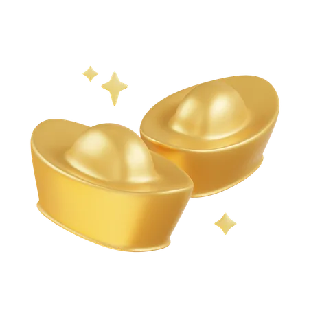 Chinese Gold Ingot  3D Icon