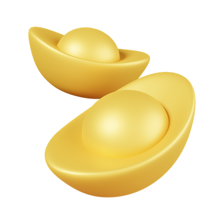 Chinese Gold Ingot  3D Icon