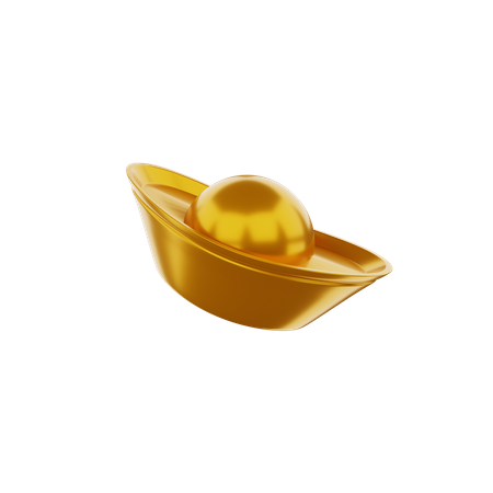 Chinese Gold Ingot  3D Icon