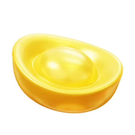 Chinese gold ingot  3D Icon