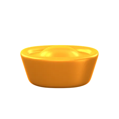 Chinese gold ingot  3D Icon