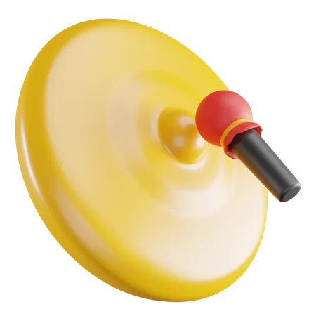 3 D Illustration Of Chinese Gong 3D Icon