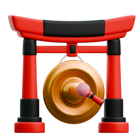 Chinese Gong  3D Icon