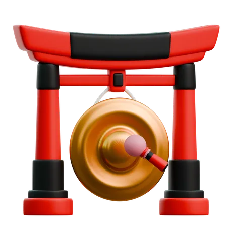 Chinese Gong  3D Icon