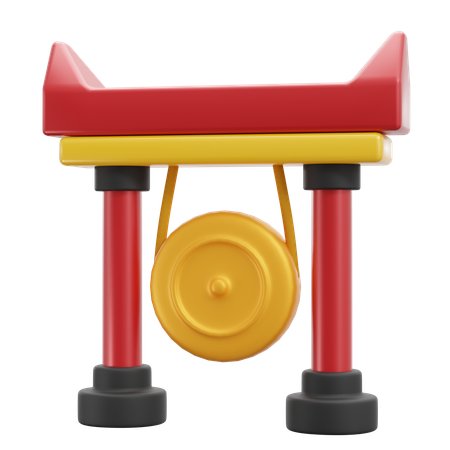 Chinese Gong  3D Icon