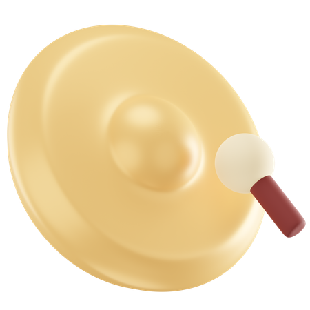 Chinese Gong  3D Icon