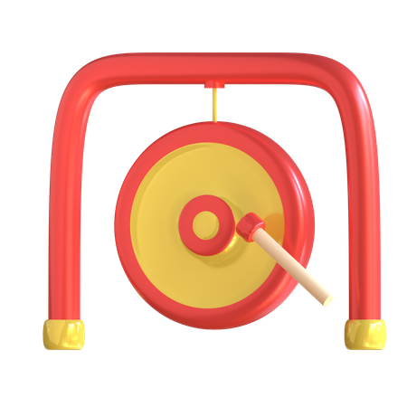 Chinese Gong  3D Icon