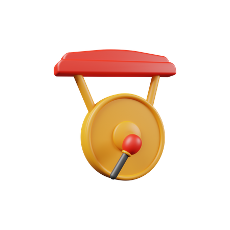 Chinese Gong 3D Illustration