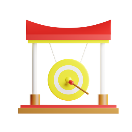 Chinese Gong  3D Icon
