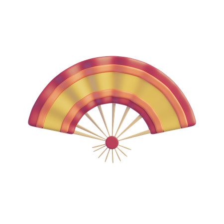 Chinese Hand Fan  3D Icon