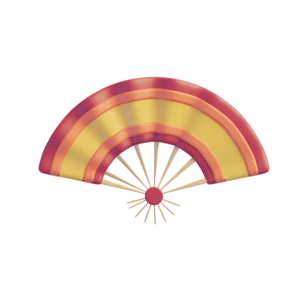 Chinese Hand Fan  3D Icon