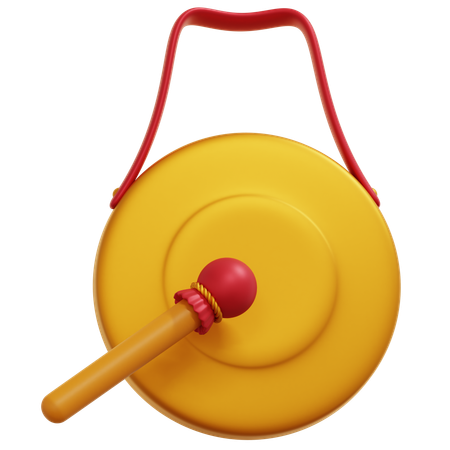 Chinese Hand Gong  3D Icon