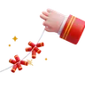 Chinese Hand Holding Hold Firecrackers