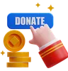 Chinese Hand Pointing Donate Button