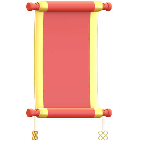 Chinese hand scroll  3D Icon