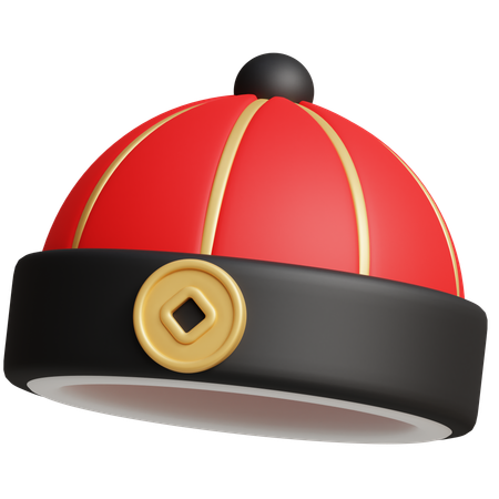 중국 모자  3D Icon