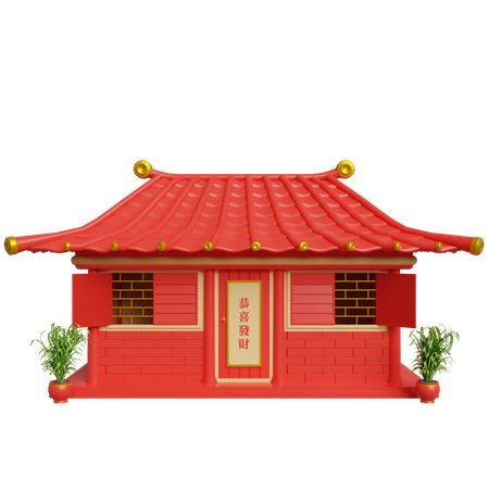Chinese House Decorations  3D Icon