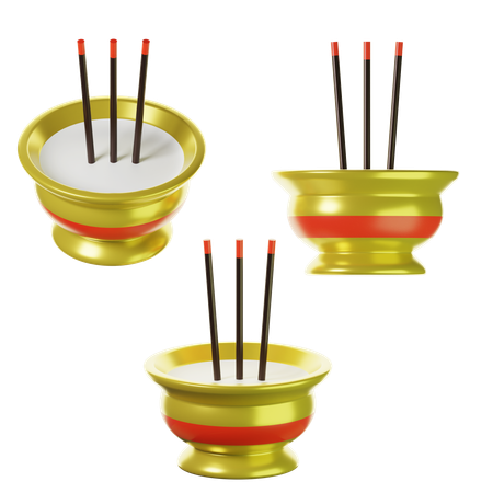 Chinese incense  3D Icon