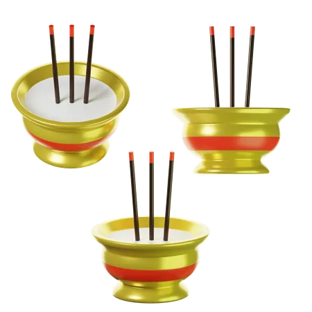 Chinese incense  3D Icon