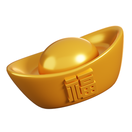 Chinese Ingot  3D Icon