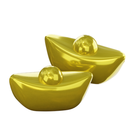 Chinese Ingots  3D Icon