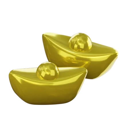 Chinese Ingots  3D Icon