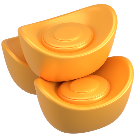 Chinese Ingots  3D Icon