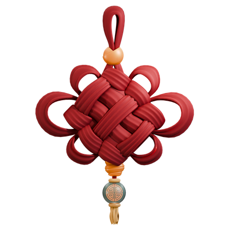 Chinese Knot Decoration  3D Icon