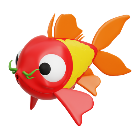 Chinese Koi Fish  3D Icon