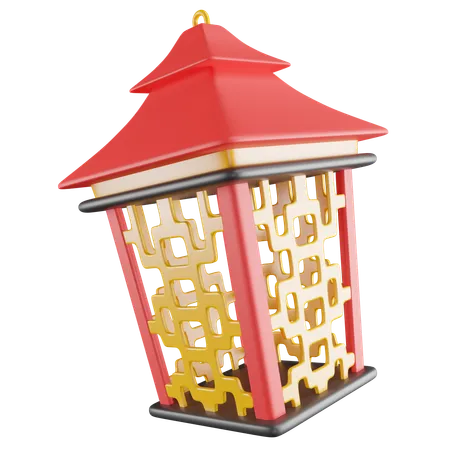 3 D Illustration Of Chinese Lamp 3D Icon