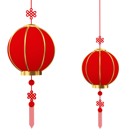 Chinese Lampion 3D Illustration